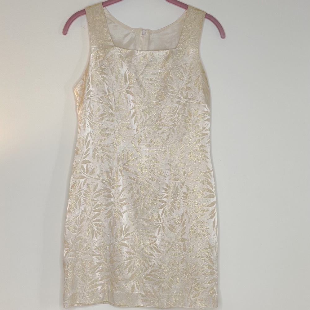 Vintage Square Neckline Mini Dress